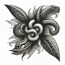 polynesian tattoo with snake skin for forearm tattoo tattoo design idea