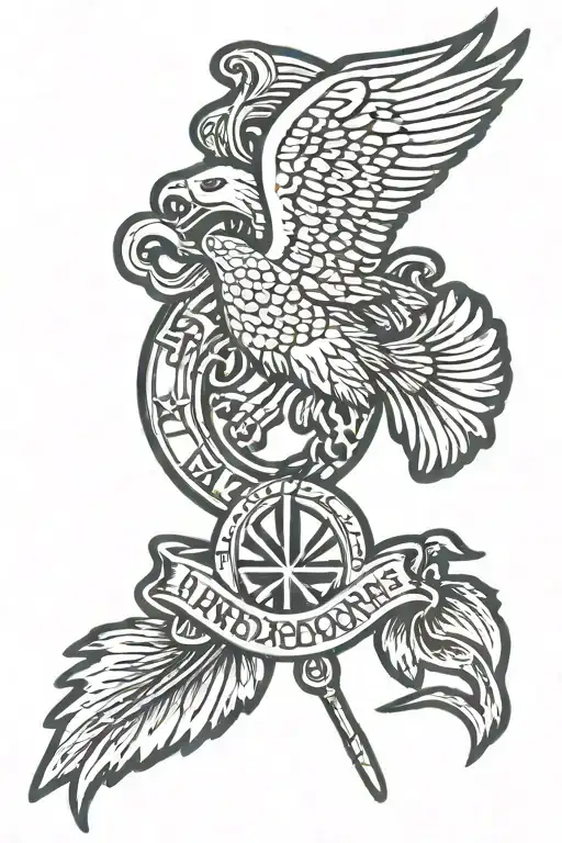 173rd Airborne Brigade tattoo for forearm include Parachutist Badge tattoo design idea