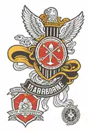 173rd Airborne Brigade tattoo for forearm cover-up, include Parachutist Badge tattoo design idea