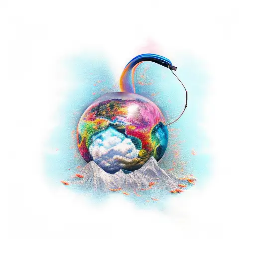 thinking outside the box tattoo design idea