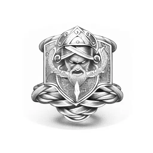  viking arm ring tattoo design idea