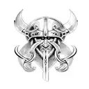  viking arm ring tattoo design idea