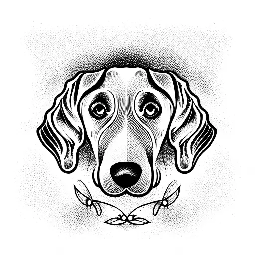 Dog tattoo design idea