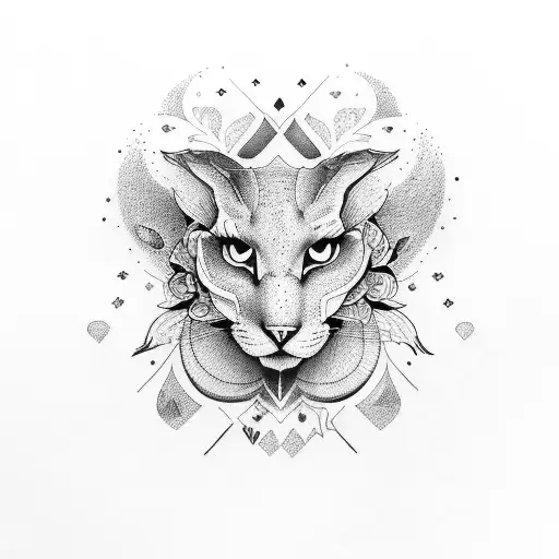 feminine sleeve with anxiety girl tattoo design idea