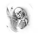 chiropractic two children named Madeline and Hunter, Irish  tattoo design idea