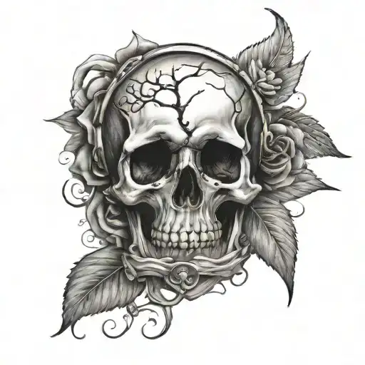 memento mori memento vivere tattoo design idea