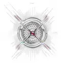 Electro cardio graph with love tattoo design idea