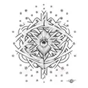 Electro cardio graph with love tattoo design idea