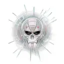 Electro cardio graph with love tattoo design idea