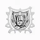 raiders patch tattoo design idea