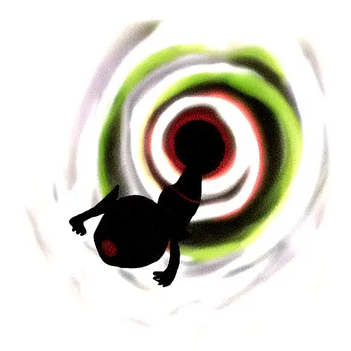 Black hole tattoo design idea