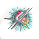 Black hole tattoo design idea