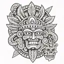 azteca tattoo design idea