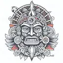 azteca tattoo design idea