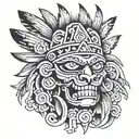 azteca tattoo design idea