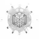 chain on bicep tattoo design idea