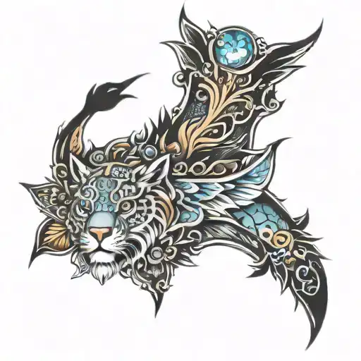 generates a template for a dotwork style zues forearm half sleeve tattoo tattoo design idea