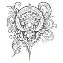 generates a template for a dotwork style zues forearm half sleeve tattoo tattoo design idea