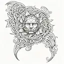 generates a template for a dotwork style zues forearm half sleeve tattoo tattoo design idea