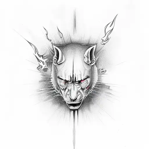 Eminem with flames tattoo design idea