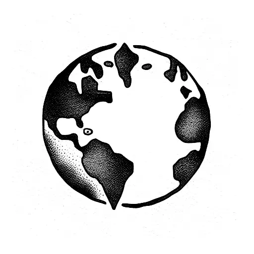 Earth & Friends  tattoo design idea