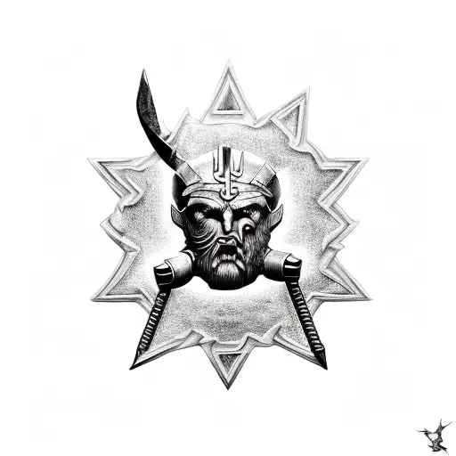 ares god of war tattoo design idea