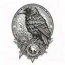 Reeper Raven tattoo design idea