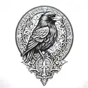 Reeper Raven tattoo design idea