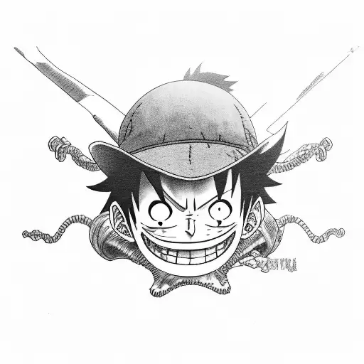 Luffy primera marcha  tattoo design idea