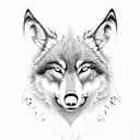 wolf with a broken clock and three words (nankurunaisa, ukeireru,kurushimani  tattoo design idea