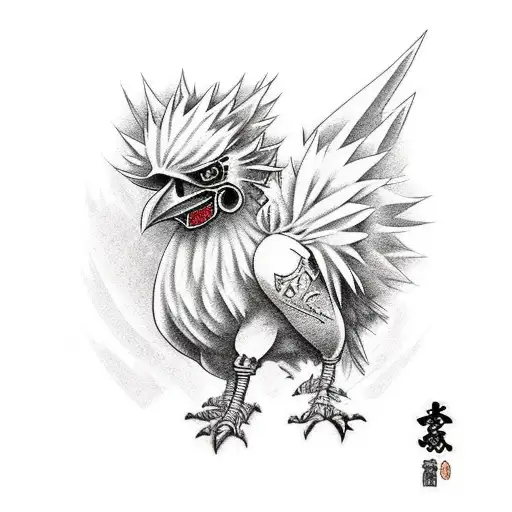 Chocobo from Final Fantasy tattoo design idea