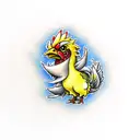 Yellow Chocobo from Final Fantasy tattoo design idea