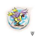 Yellow Chocobo from Final Fantasy tattoo design idea
