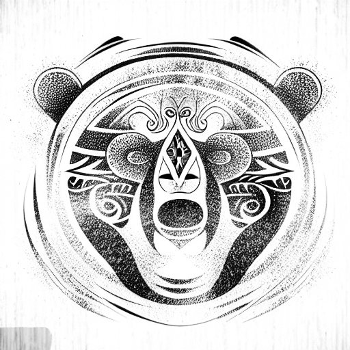 Bear tattoo design idea
