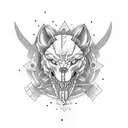 fenrir crossbones tattoo design idea
