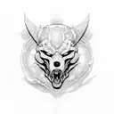 fenrir crossbones tattoo design idea