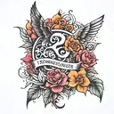 224 today tomorrow forever tattoo design idea