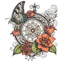 224 today tomorrow forever tattoo design idea