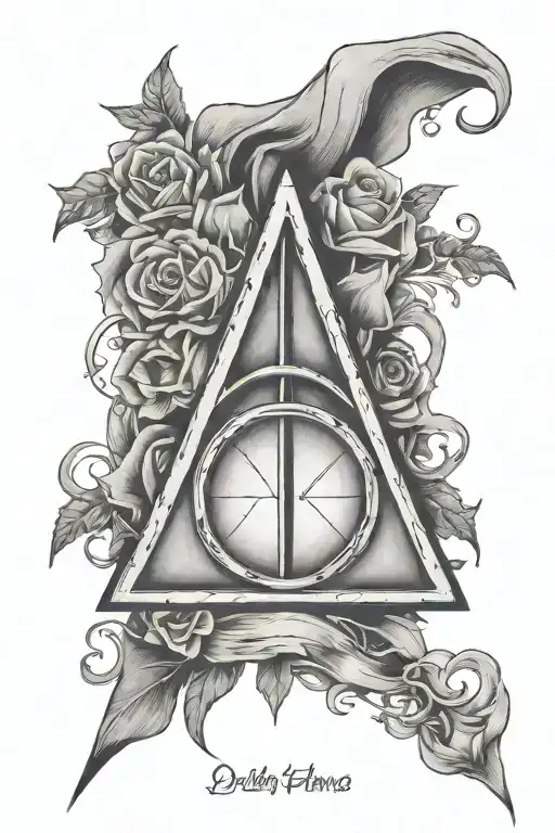 Deathly Hallows tattoo design idea