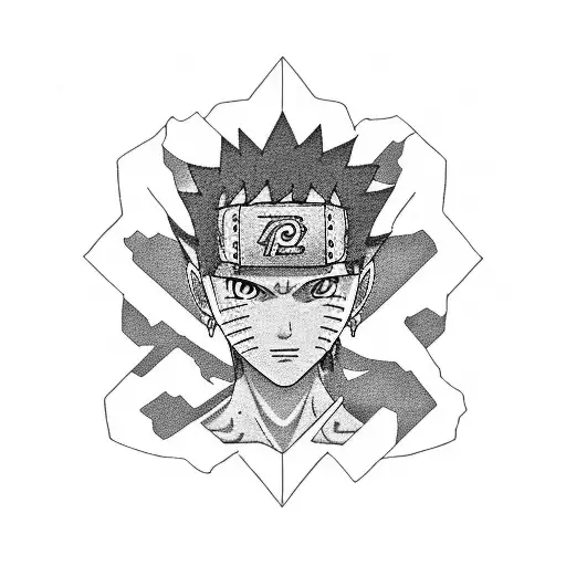 young naruto uzumaki tattoo design idea