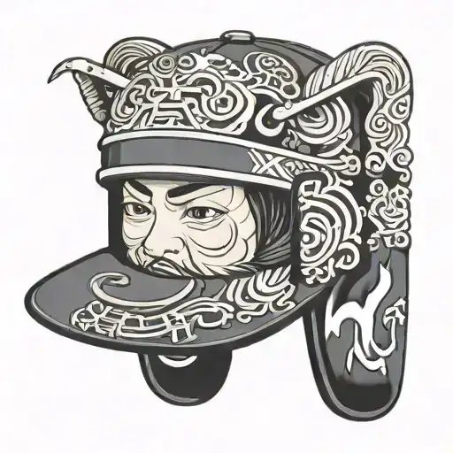 nike cap tattoo design idea