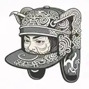 nike cap tattoo design idea