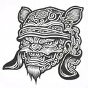nike cap tattoo design idea