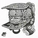 nike cap tattoo design idea