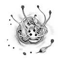 bean sprout tattoo design idea