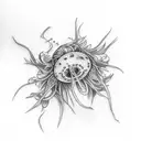 bean sprout tattoo design idea