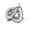 bean sprout tattoo design idea