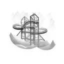 roller coaster tattoo design idea