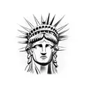 Statue of Liberty and liberty bell tattoo design idea