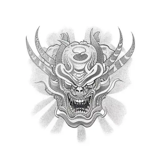 demon parade tattoo design idea